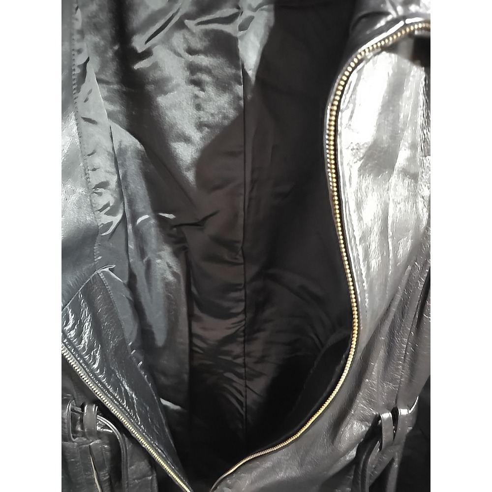 Colebrook~Classic~Leather Jacket ~Womens Size Large~ Zip-up & Tie~ Pockets GUC - Picture 5 of 10